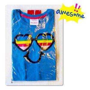 NEW Hanna Andersson Happy Hearts Rainbow Sunglasses T-Shirt Size 5